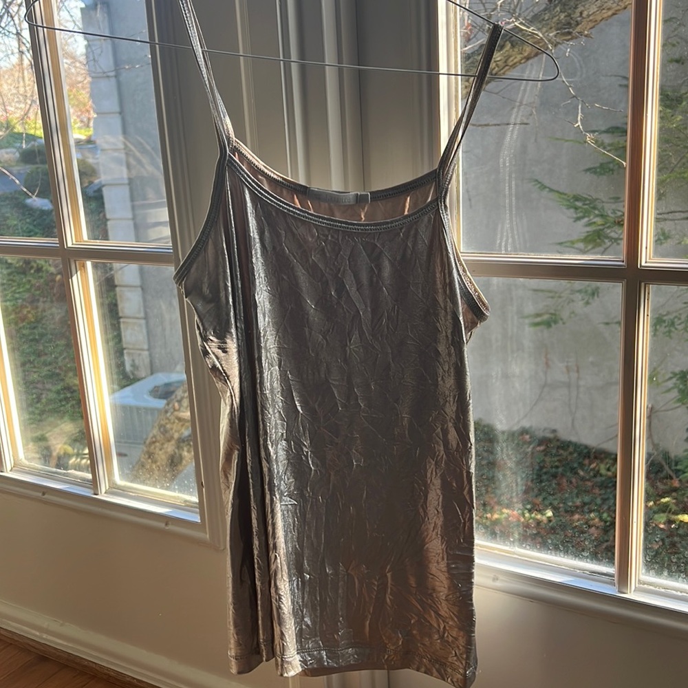 Metallic tank top